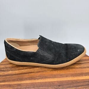 Piloti Slipstream Driving Loafers Mens 11 Black Suede Leather Slip On Shoes